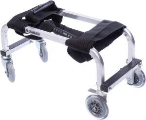 Portable massage table trolley