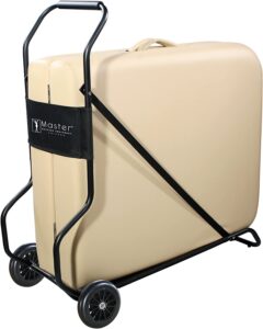 Affordable trolley for portable massage table