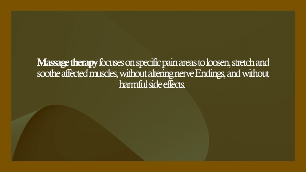 Function of massage as a pain relief treatment